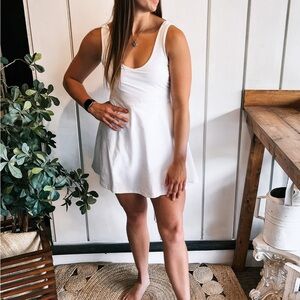 Spacedye Movement Dress White